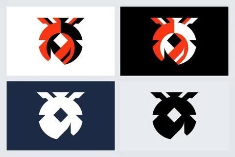 Modern Geometric Abstract Logo Design Elements Stock Illustration