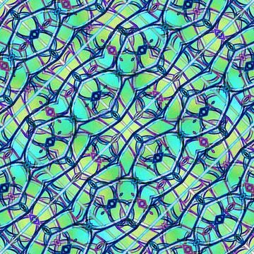 Modern Geometric Abstract Seamless Pattern Colorful decorative modern geom... Stock Photos