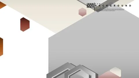 Modern geometric abstract vector templates stone and brick color compositions Stock Illustration