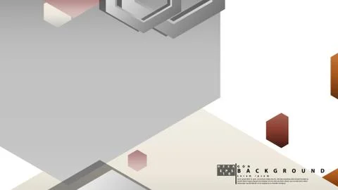 Modern geometric abstract vector templates stone and brick color compositions Stock Illustration
