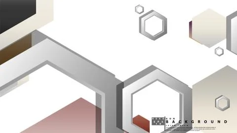 Modern geometric abstract vector templates stone and brick color compositions Stock Illustration