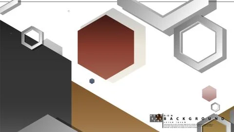 Modern geometric abstract vector templates stone and brick color compositions Illustrazione stock