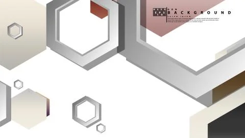 Modern geometric abstract vector templates stone and brick color compositions Illustrazione stock