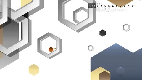 Modern geometric abstract vector templates stone and brick color compositions Illustrazione stock