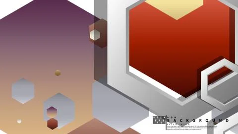 Modern geometric abstract vector templates stone and brick color compositions Illustrazione stock