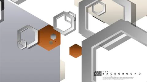 Modern geometric abstract vector templates stone and brick color compositions Illustrazione stock