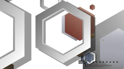 Modern geometric abstract vector templates stone and brick color compositions Stock Illustration