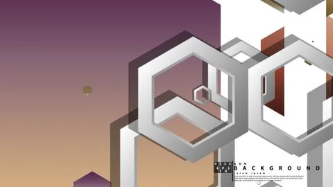 Modern geometric abstract vector templates stone and brick color compositions Stock Illustration