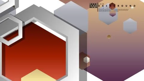 Modern geometric abstract vector templates stone and brick color compositions Illustrazione stock
