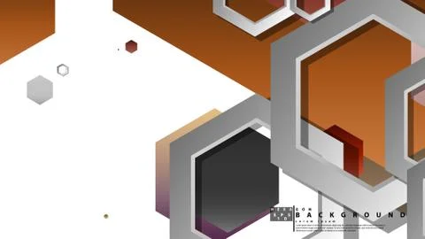 Modern geometric abstract vector templates stone and brick color compositions Illustrazione stock
