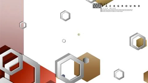 Modern geometric abstract vector templates stone and brick color compositions Stock Illustration