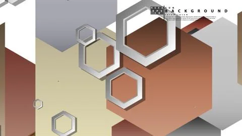 Modern geometric abstract vector templates stone and brick color compositions Illustrazione stock