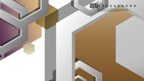 Modern geometric abstract vector templates stone and brick color compositions Stock Illustration