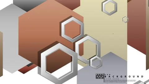 Modern geometric abstract vector templates stone and brick color compositions Stock Illustration