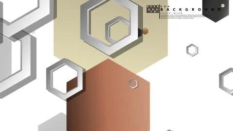 Modern geometric abstract vector templates stone and brick color compositions Illustrazione stock