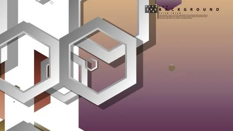 Modern geometric abstract vector templates stone and brick color compositions Illustrazione stock