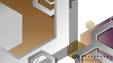 Modern geometric abstract vector templates stone and brick color compositions Illustrazione stock
