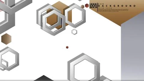Modern geometric abstract vector templates stone and brick color compositions Stock Illustration