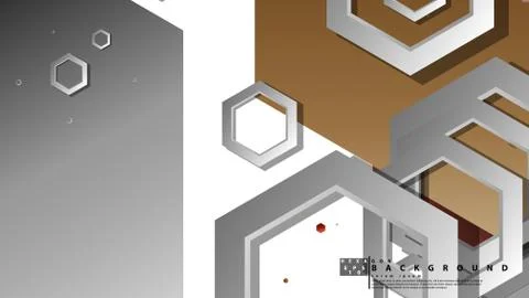 Modern geometric abstract vector templates stone and brick color compositions Illustrazione stock