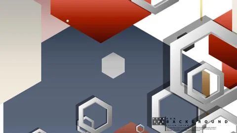 Modern geometric abstract vector templates stone and brick color compositions Illustrazione stock