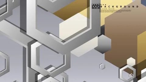 Modern geometric abstract vector templates stone and brick color compositions Illustrazione stock