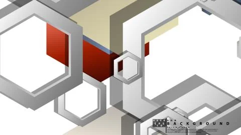 Modern geometric abstract vector templates stone and brick color compositions Illustrazione stock