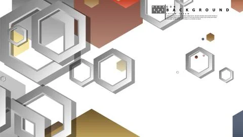 Modern geometric abstract vector templates stone and brick color compositions Stock Illustration