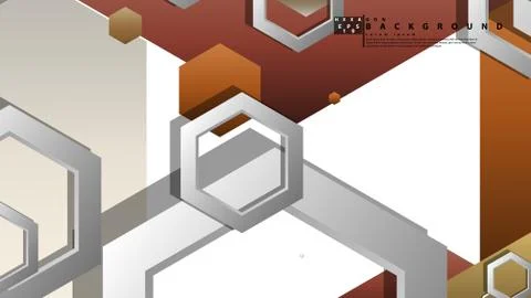 Modern geometric abstract vector templates stone and brick color compositions Stock Illustration
