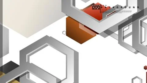 Modern geometric abstract vector templates stone and brick color compositions Illustrazione stock