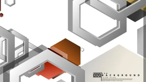 Modern geometric abstract vector templates stone and brick color compositions Stock Illustration