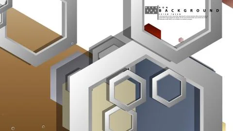 Modern geometric abstract vector templates stone and brick color compositions Stock Illustration