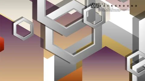 Modern geometric abstract vector templates stone and brick color compositions イラスト素材