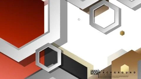 Modern geometric abstract vector templates stone and brick color compositions Stock Illustration
