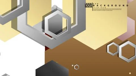 Modern geometric abstract vector templates stone and brick color compositions Illustrazione stock