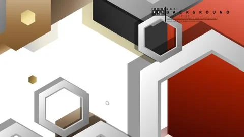 Modern geometric abstract vector templates stone and brick color compositions Illustrazione stock