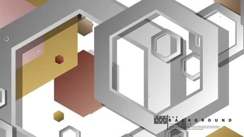 Modern geometric abstract vector templates stone and brick color compositions Illustrazione stock