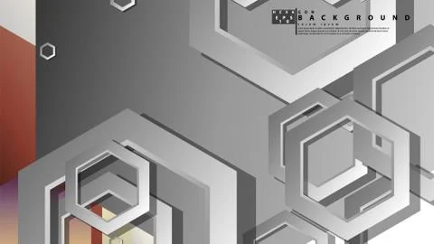 Modern geometric abstract vector templates stone and brick color compositions Illustrazione stock