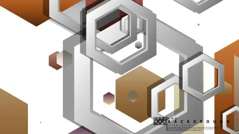 Modern geometric abstract vector templates stone and brick color compositions Illustrazione stock