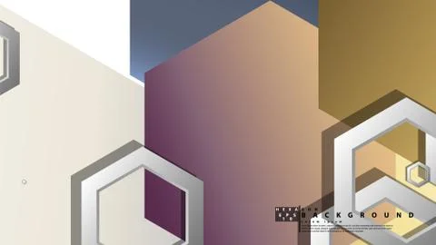 Modern geometric abstract vector templates stone and brick color compositions Stock Illustration