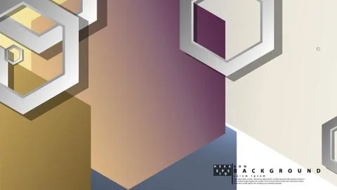 Modern geometric abstract vector templates stone and brick color compositions Illustrazione stock