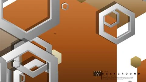 Modern geometric abstract vector templates stone and brick color compositions Illustrazione stock