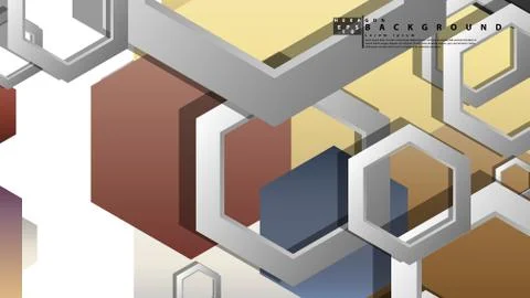 Modern geometric abstract vector templates stone and brick color compositions Illustrazione stock