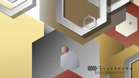Modern geometric abstract vector templates stone and brick color compositions Illustrazione stock