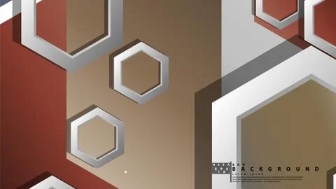 Modern geometric abstract vector templates stone and brick color compositions Stock Illustration