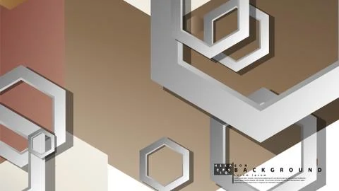Modern geometric abstract vector templates stone and brick color compositions Stock Illustration