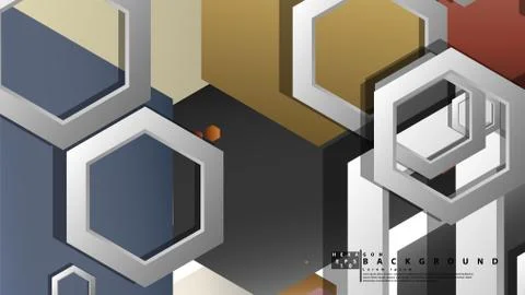 Modern geometric abstract vector templates stone and brick color compositions イラスト素材