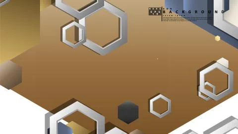Modern geometric abstract vector templates stone and brick color compositions Illustrazione stock