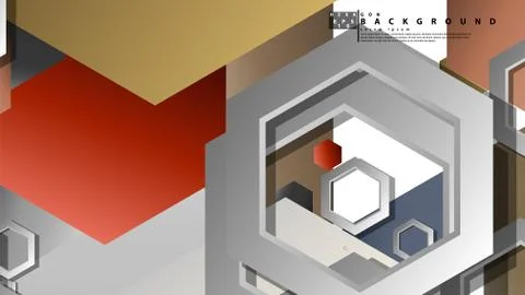 Modern geometric abstract vector templates stone and brick color compositions Illustrazione stock