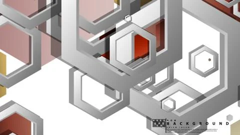 Modern geometric abstract vector templates stone and brick color compositions Stock Illustration