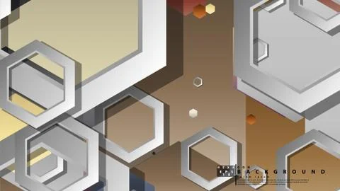 Modern geometric abstract vector templates stone and brick color compositions Illustrazione stock